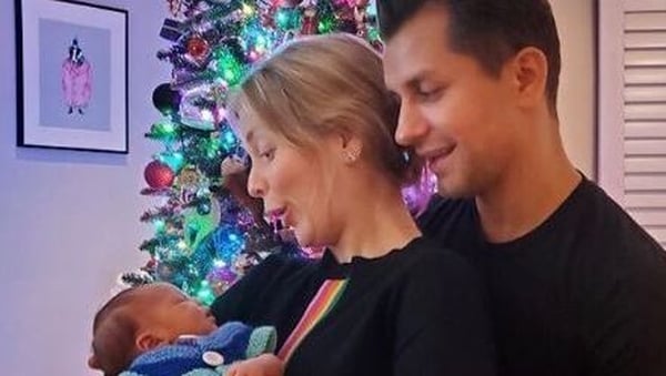 Rachel Riley and Pasha Kovalev have received the best Christmas present Image: Instagram/rachelrileyrr