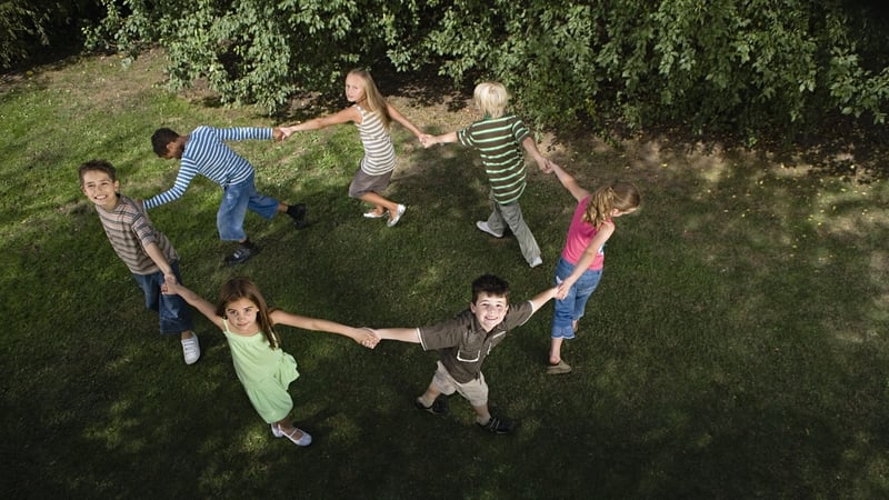 All fall down: "while performing this rhyme, all the kids innocently enact the deaths of those who perished during the plague". Photo: Getty Images