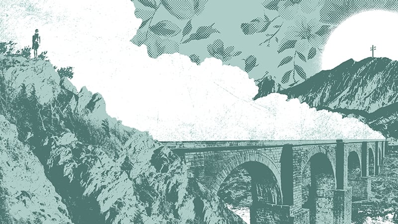 The logo for record label Strange Brew, designed by the late Scott Hutchinson