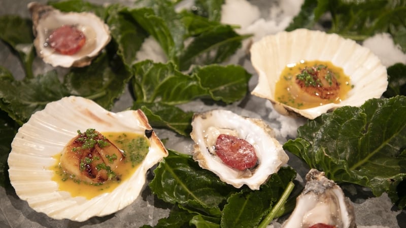 Seared Scallops with Orange and Chorizo