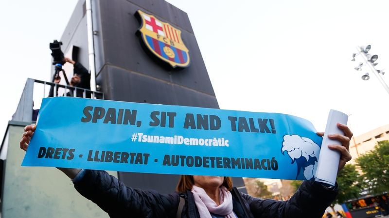 Protesters want the game to go ahead