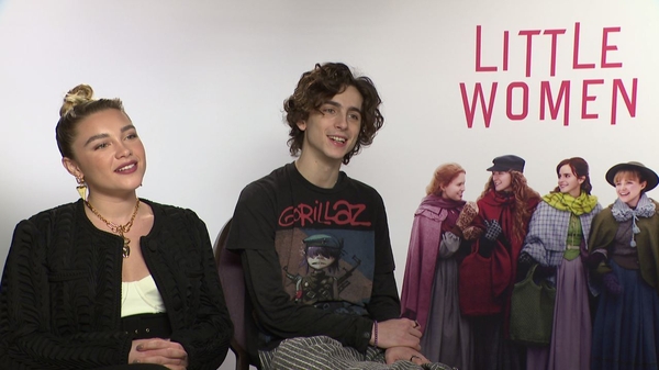 Florence Pugh and Timothee Chalamet