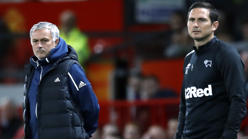 Mourinho and Lampard faced off last season when in charge of Manchester United and Derby respectively