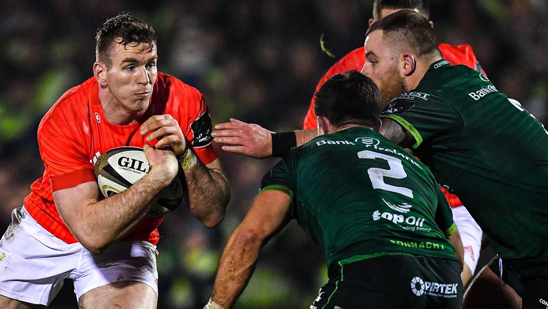 Chris Farrell charges forward against Connacht