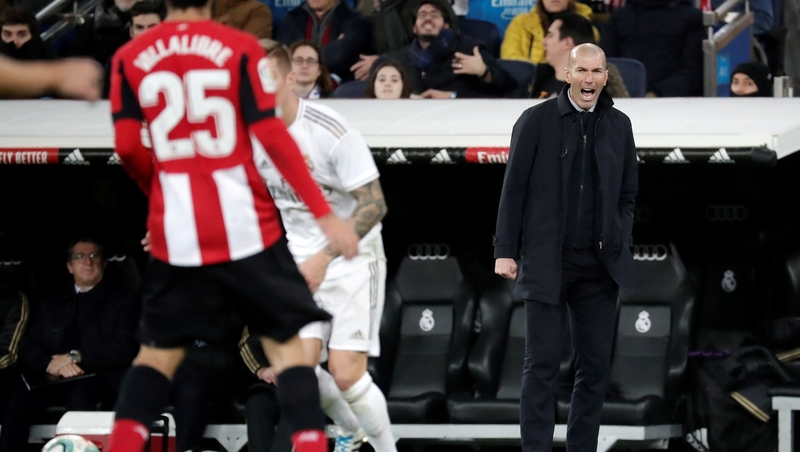 Zidane cut a frustrated figure