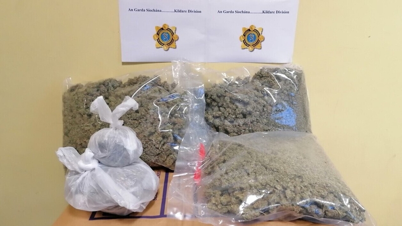 The drugs were discovered during a garda search of land in Kilmeague, Co Kildare