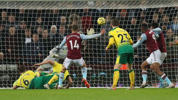 Substitute Conor Hourihane plundered the onloy goal of the game at Villa Park