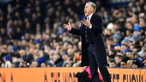 The Italian was in the Goodison Park dugout for the first time having been appointed on Saturday