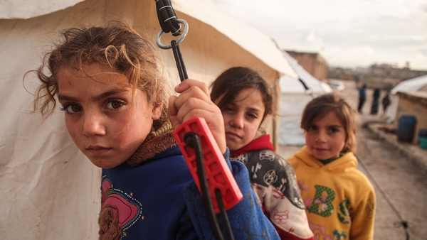 Most of the people forced to flee are women and children