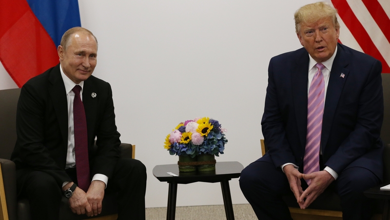 Vladimir Putin and Donald Trump at the G20 submit in June