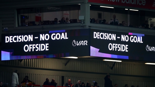 Currently, VAR decisions are only communicated to crowds on screens