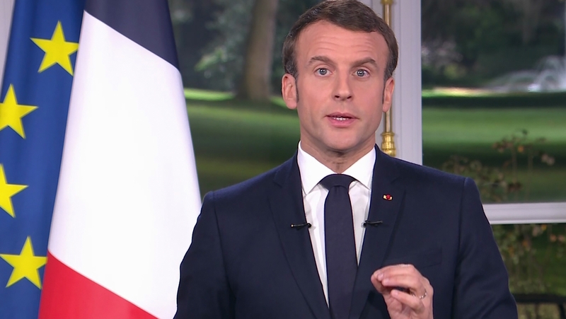 Emmanuel Macron made the pledge in his New Year's Eve address