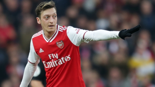 Mikel Arteta was impressed with Mesut Ozil's display against Chelsea