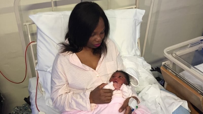 Baby Victoria Setuke was born at the Rotunda at 12.12am