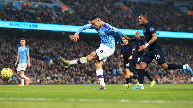 Gabriel Jesus scored twice for City