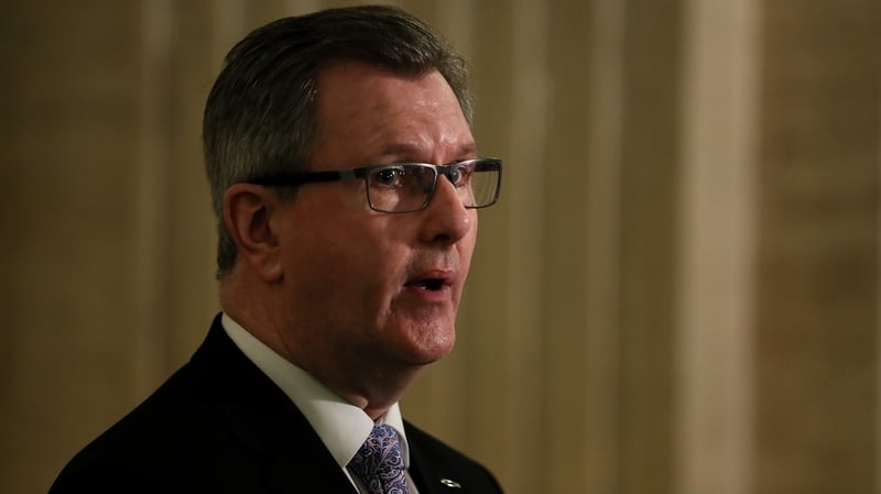 Jeffrey Donaldson said the way to resolve recent violence is through political process