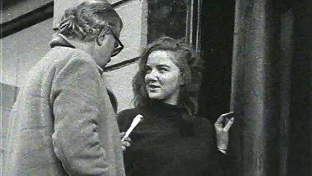 As a 19-year-old being interviewed by Wednesday Report's Patrick Gallagher during the student occupation of 45 St Stephen's Green East as part of the protest against the proposed demolition of Georgian houses in 1970
