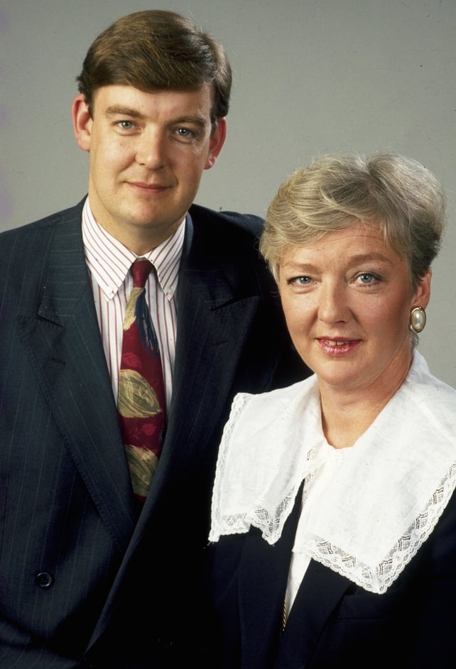 Presenting Look Here with Bryan Dobson in 1990