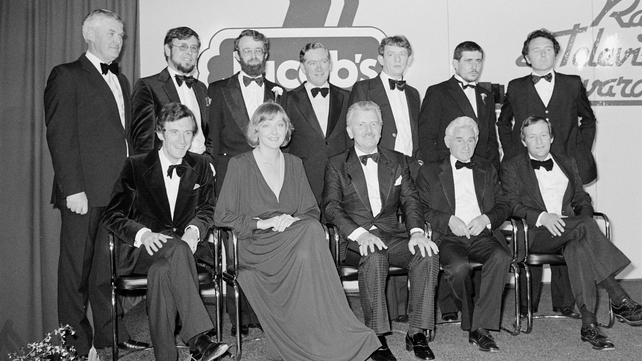 With her fellow Jacob's Award winners in April 1980