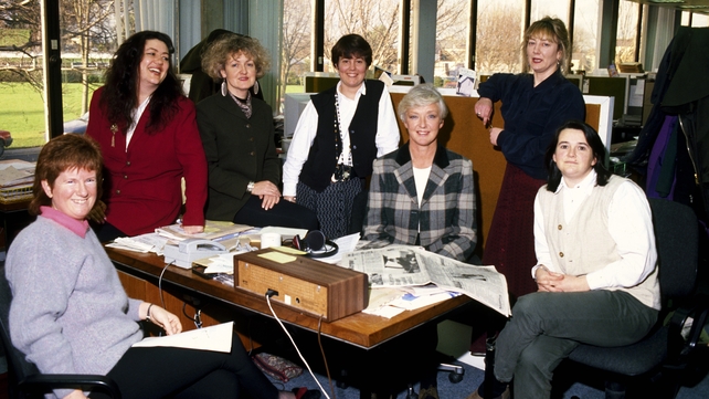 With the Liveline team in early 1995