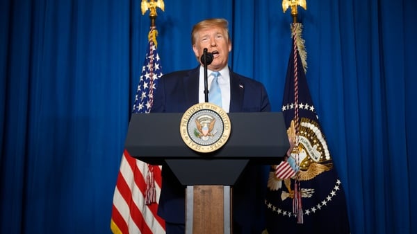President Trump made a statement on Iran at the Mar-a-Lago estate in Palm Beach, Florida