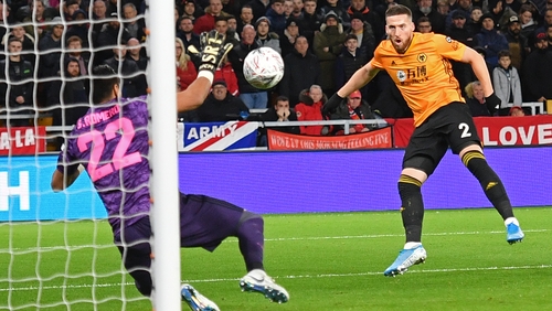 Mat Doherty in action for Wolves