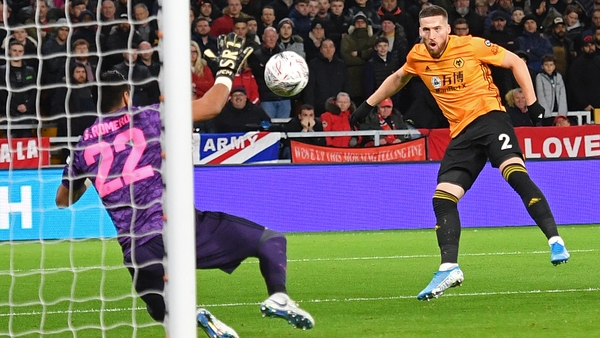 Mat Doherty in action for Wolves