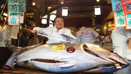 Kiyoshi Kimura is a regular at the New Year auction