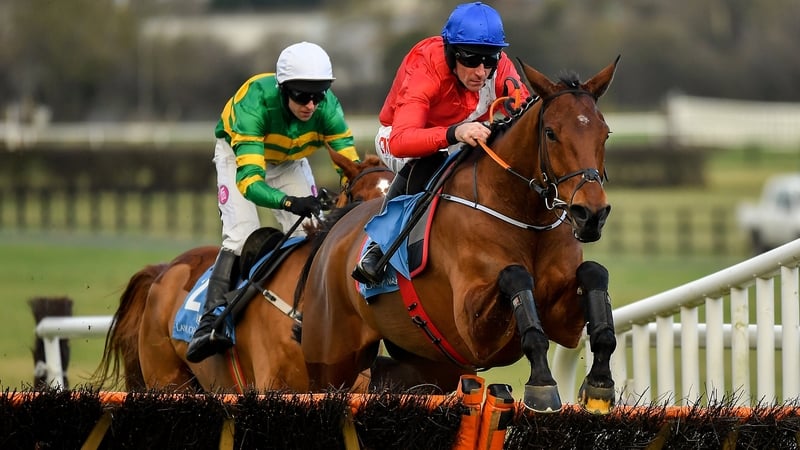 Envoi Allen pops over the final flight at Naas