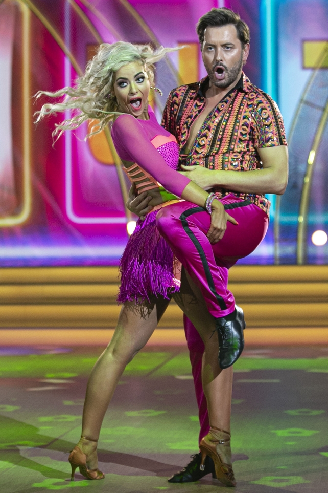 Television presenter Brian Dowling with partner Laura Nolan