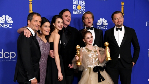 Quentin Tarantino's Once Upon a Time in Hollywood won three awards on the night: Best Motion Picture (Musical or Comedy), Best Screenplay for Tarantino and Best Supporting Actor for Brad Pitt