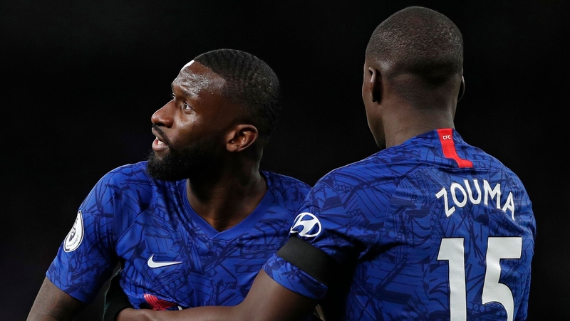 Rudiger (L) said he was subjected to monkey chants at the Tottenham Hotspur Stadium