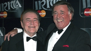 Terry Wogan and Larry Gogan at the 2005 IRMA Honours Awards
