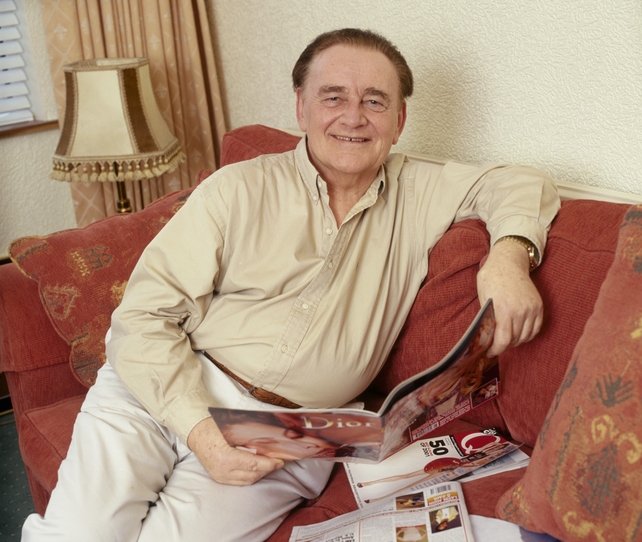 Larry Gogan at his home in Templeogue, County Dublin, in 2002