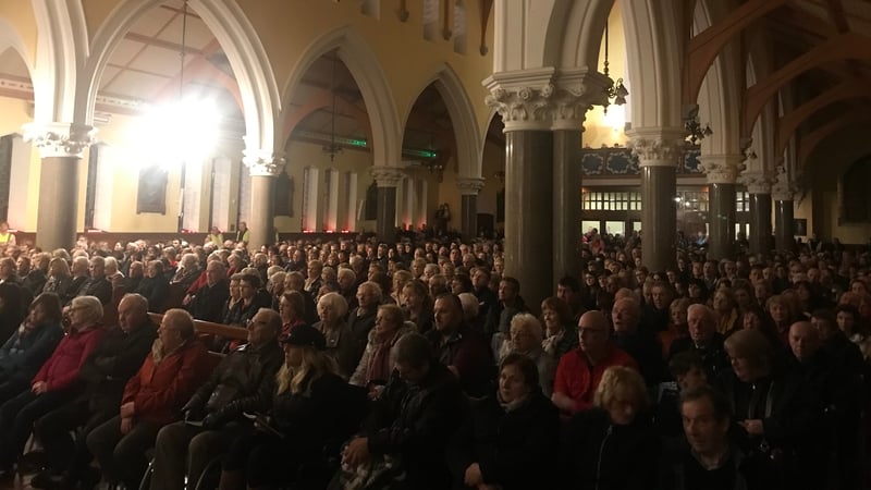 Crowds attended mass at the Church of Saints Stephen and John in Castleisland, Co Kerry