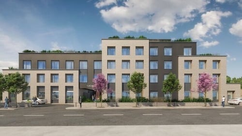 The co-living development will be built on the site of Brady's pub in Castleknock (pic: Bartra Blanchardstown SHD)