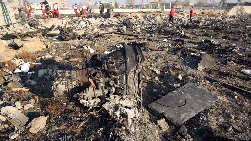 All 176 people on board were killed in the crash