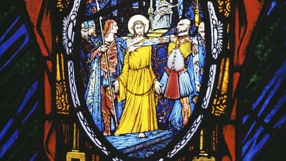The first Station of the Cross ('Jesus is condemned to death')