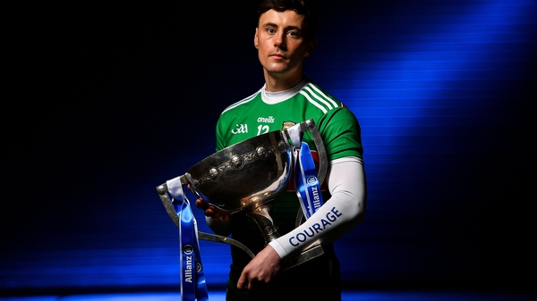 Diarmuid O'Connor with the Irish National Insurance Cup that Mayo won in 2019