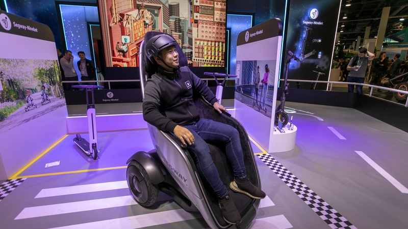 The S-Pod looks like a large lounge chair, but is a self-balancing pod that can travel at up to 24 miles per hour