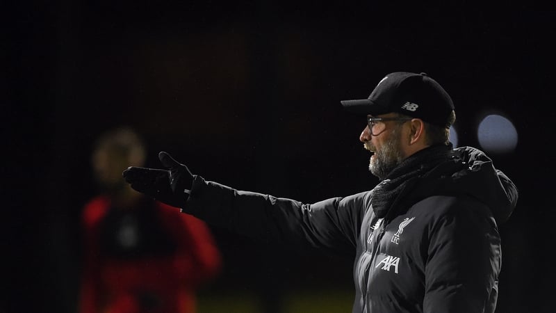 Jurgen Klopp calls the shots at a Liverpool training session: "sports coaching involves a multitude of people feeding numerous sources of information to the coach"