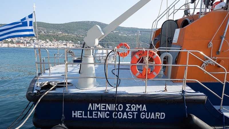 The Greek Coastguard said that a search will get underway at dawn tomorrow (file pic)