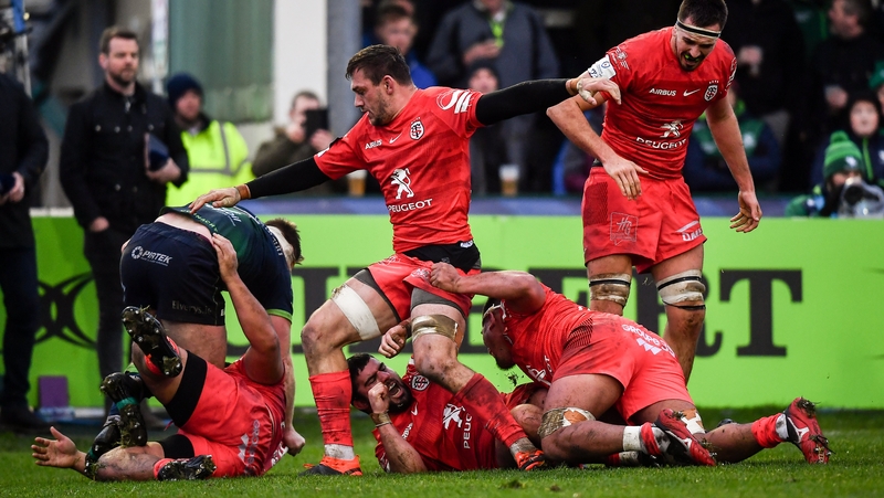 Julien Marchand scored Toulouse's second try just before half-time