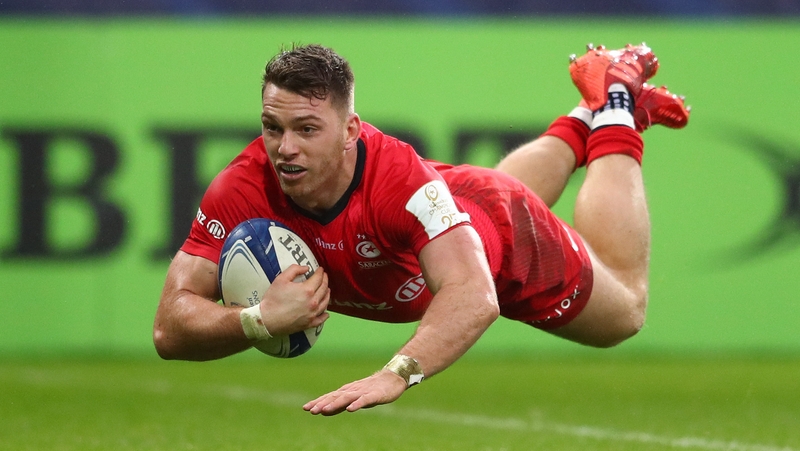 Alex Lewington scored Saracens all-important try in their 22-15 win over Ospreys