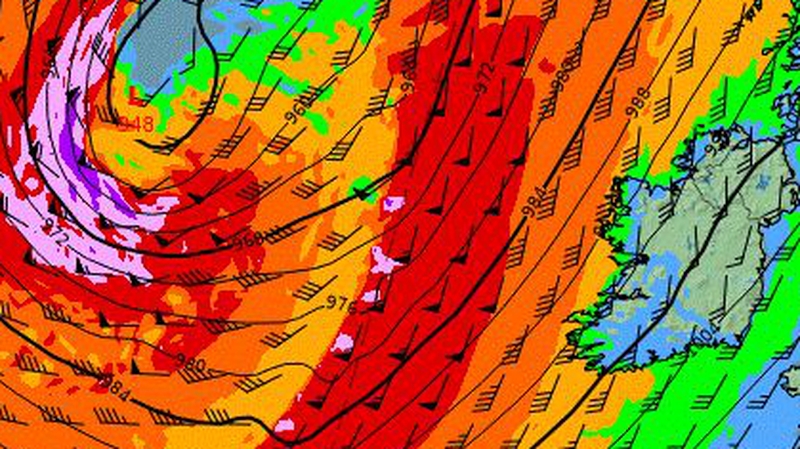Met Éireann said there is a significant risk of coastal flooding due to strong winds, high spring tides and storm surge