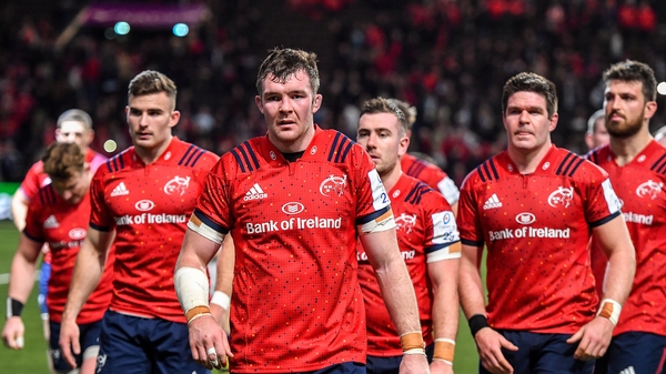 Peter O'Mahony leads his troops off the park in Paris