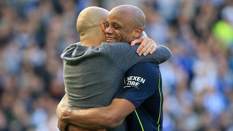Pep Guardiola and Vincent Kompany will meet again in the FA Cup