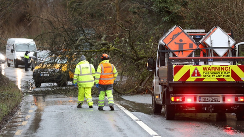 The damage is mainly due to fallen trees on overhead lines because of the high winds (Photo: Rolling News.ie)