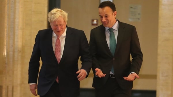 Boris Johnson and Leo Varadkar said now was an opportunity for further UK-Ireland cooperation