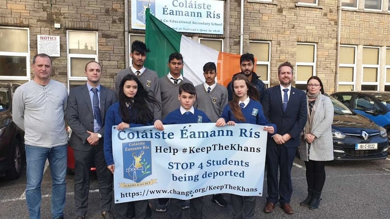 Three of the boys attend the same school - Coláiste Éamann Rís in Cork